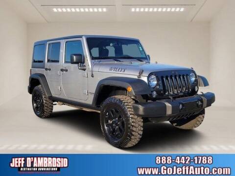 2015 Jeep Wrangler Unlimited for sale at Jeff D'Ambrosio Auto Group in Downingtown PA