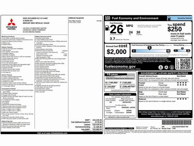2024 Mitsubishi Outlander SE