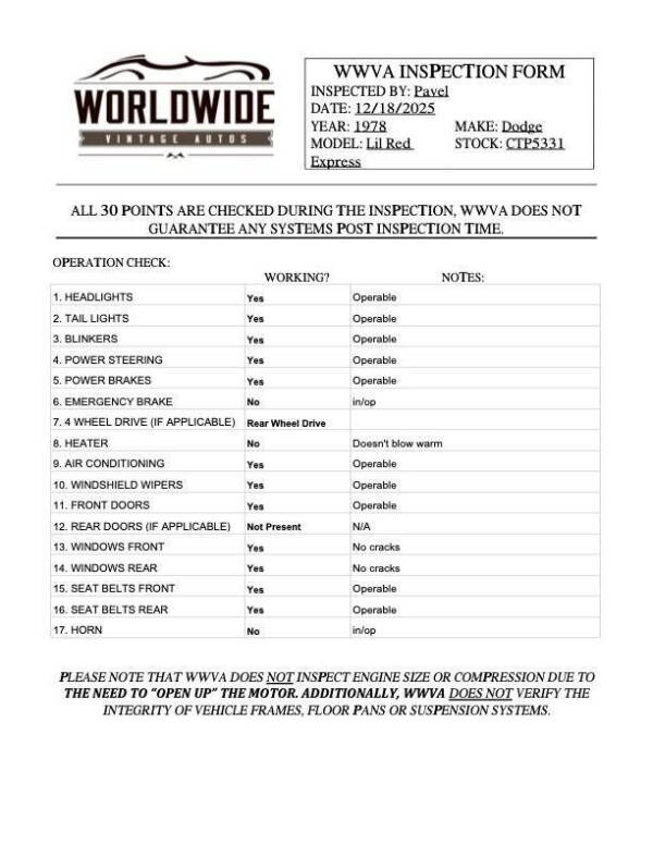 1978 Dodge D150 Pickup