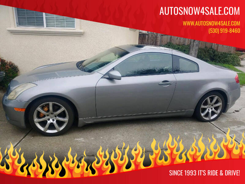 2004 Infiniti G35 for sale at Autosnow4sale.com in El Dorado CA