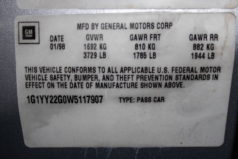 1998 Chevrolet Corvette