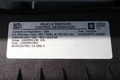 2020 Chevrolet Express 2500