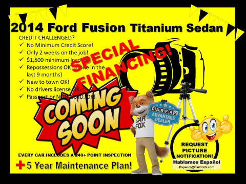 2014 Ford Fusion for sale at The Car Company in Las Vegas NV