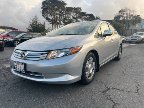 2012 Honda Civic for sale at Cuquis Cars in Marina CA