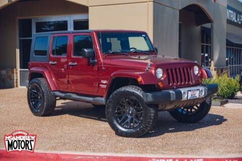 2010 Jeep Wrangler Unlimited for sale at Mcandrew Motors in Arlington TX