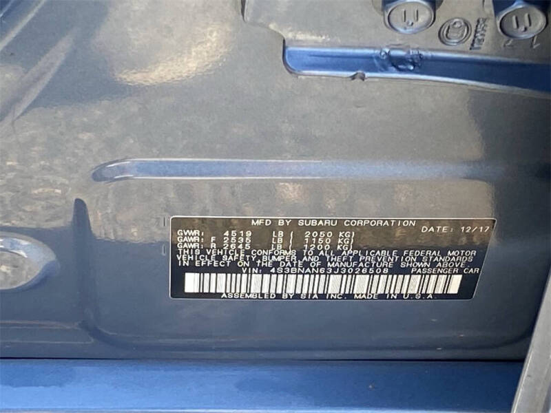 2018 Subaru Legacy 2.5i Limited