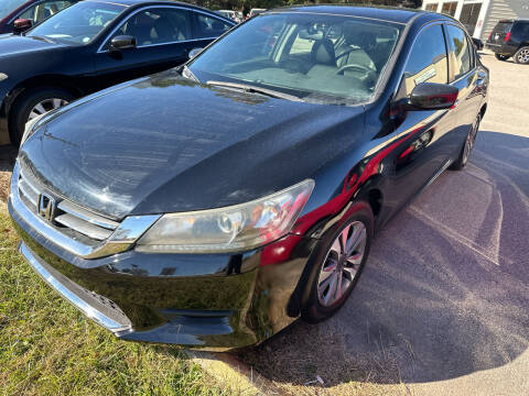 2014 Honda Accord for sale at Pinnacle Acceptance Corp. in Franklinton NC