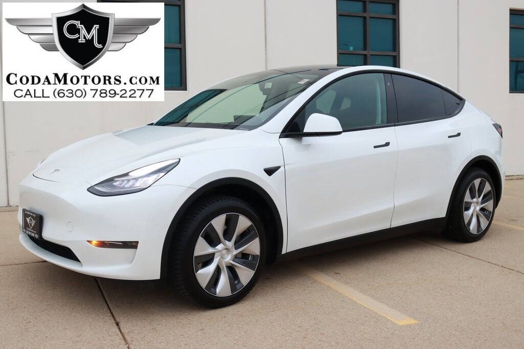 White 2020 Tesla Model Y Long Range AWD Long Range 4dr Crossover 1