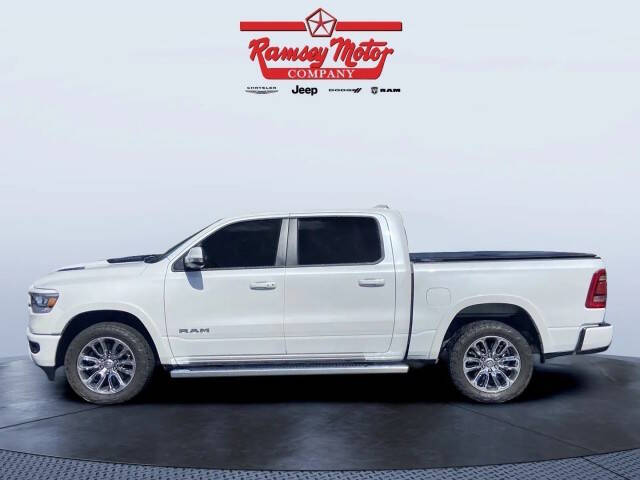 Used 2021 RAM Ram 1500 Pickup Laramie with VIN 1C6SRFJT6MN803535 for sale in Harrison, AR