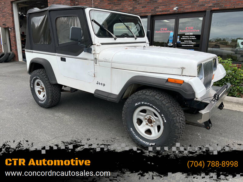 1989 Jeep Wrangler for sale at CTR Automotive in Concord NC