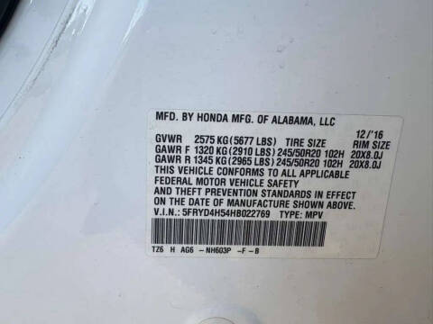 2017 Acura MDX SH-AWD w/Tech