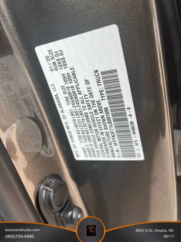 2020 Honda Ridgeline RTL-E