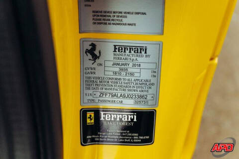 2018 Ferrari 488 GTB