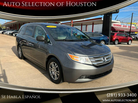 2012 Honda Odyssey for sale at Auto Selection of Houston in Houston TX