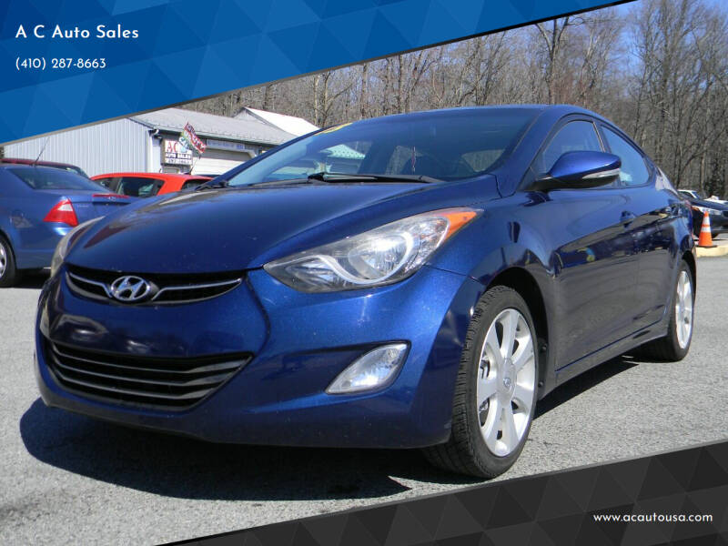 2013 Hyundai Elantra for sale at A C Auto Sales in Elkton MD