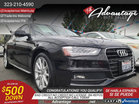 2015 Audi A4 for sale at ADVANTAGE AUTO SALES INC in Bell CA