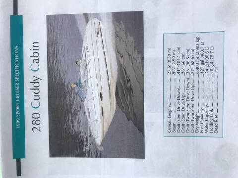 1999 Sea Ray 280 Cuddy Cabin