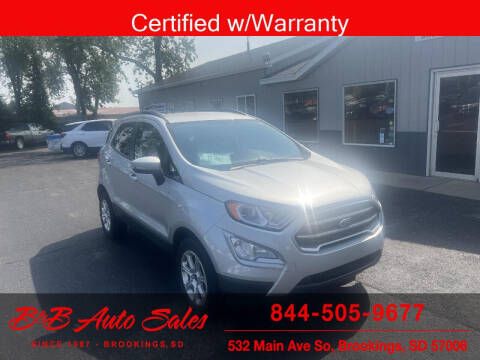 2020 Ford EcoSport for sale at B & B Auto Sales in Brookings SD