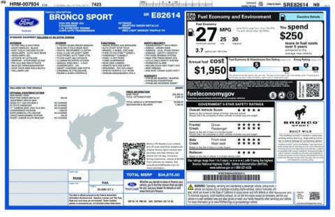 2025 Ford Bronco Sport Big Bend