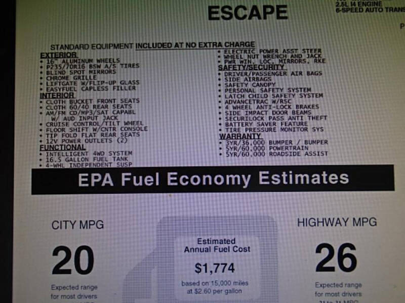 2010 Ford Escape XLS
