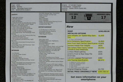 2020 Bentley Bentayga Speed