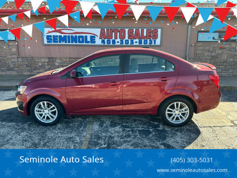 2016 Chevrolet Sonic for sale at Seminole Auto Sales in Seminole OK