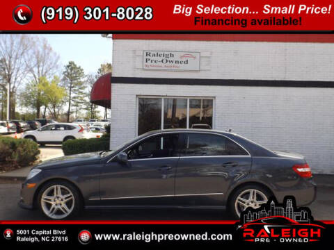 2013 Mercedes-Benz E-Class for sale at Raleigh Pre-Owned in Raleigh NC