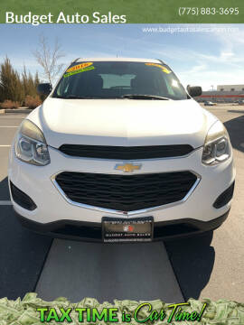2016 Chevrolet Equinox for sale at Budget Auto Sales in Carson City NV