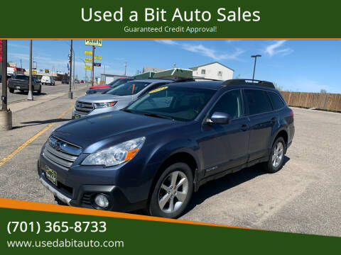 2013 Subaru Outback for sale at Used a Bit Auto Sales in Fargo ND