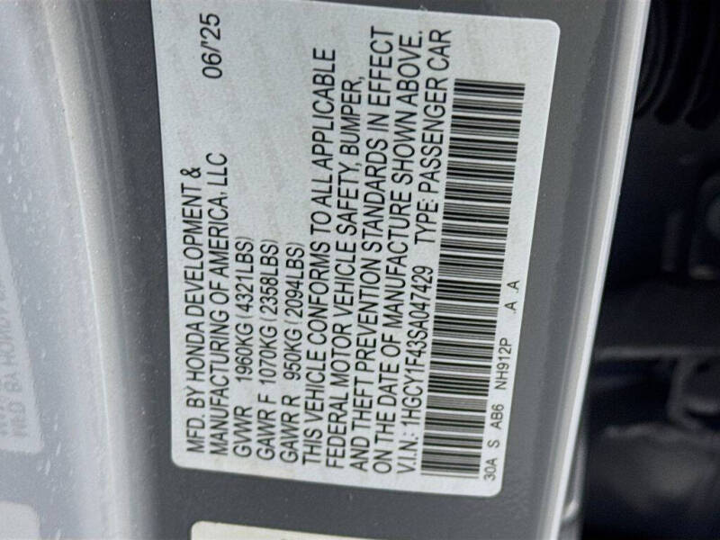 2025 Honda Accord SE