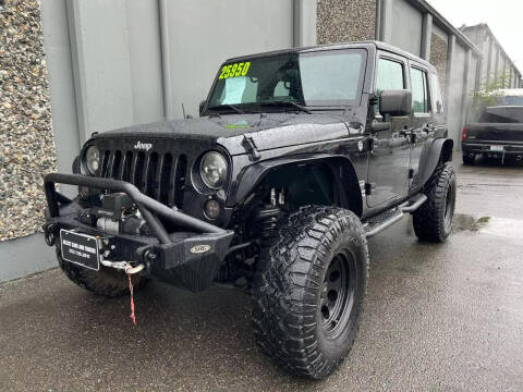 2013 Jeep Wrangler Unlimited for sale at SUNSET CARS in Auburn WA