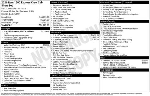 2026 RAM 1500 Express