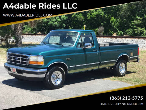 1996 Ford F-150 for sale at A4dable Rides LLC in Haines City FL