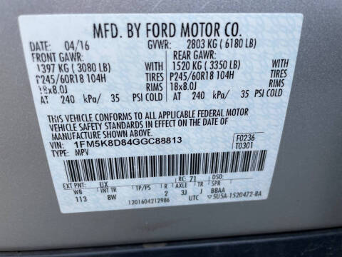 2016 Ford Explorer XLT