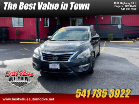 2013 Nissan Altima for sale at Best Value Automotive in Eugene OR