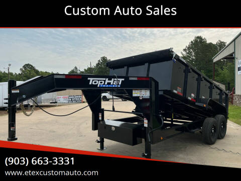 2023 Top Hat 7x14 Dump Trailer Gooseneck for sale at Custom Auto Sales - TRAILERS in Longview TX