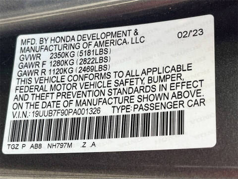 2023 Acura TLX SH-AWD Type S w/Perf. Wheel+Tire