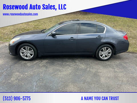 2010 Infiniti G37 Sedan for sale at Rosewood Auto Sales, LLC in Hamilton OH
