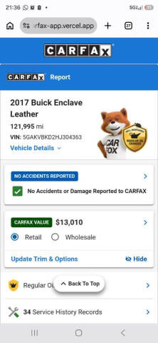 2017 Buick Enclave Leather