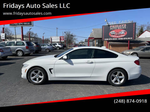 2014 BMW 4 Series for sale at Fridays Auto Sales LLC in Pontiac MI