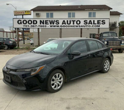 2020 Toyota Corolla for sale at GOOD NEWS AUTO SALES in Fargo ND