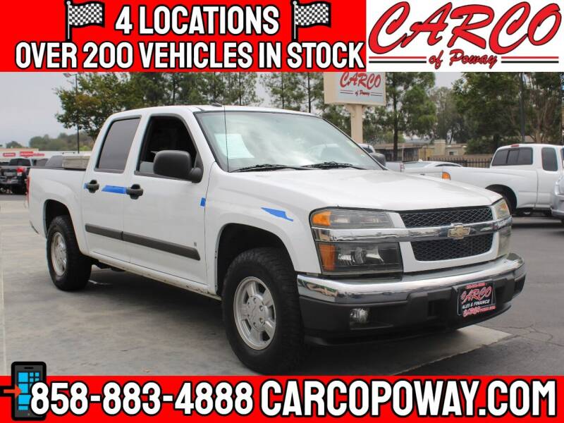 2008 Chevrolet Colorado for sale at CARCO SALES & FINANCE - CARCO OF POWAY in Poway CA