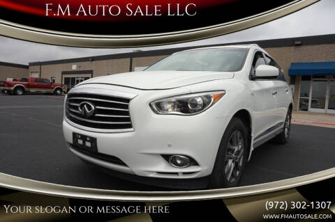 2014 Infiniti QX60 Hybrid for sale at F.M Auto Sale LLC in Dallas TX