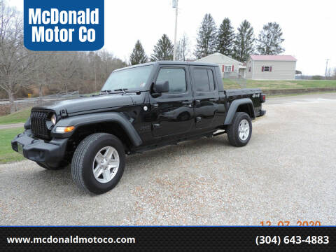 2020 Jeep Gladiator for sale at McDonald Motor Co in Harrisville WV