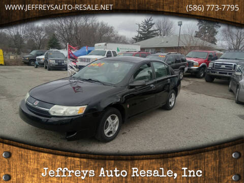 2004 Saturn Ion for sale at Jeffreys Auto Resale, Inc in Clinton Township MI