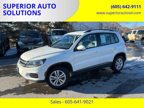 2017 Volkswagen Tiguan for sale at SUPERIOR AUTO SOLUTIONS in Spearfish SD