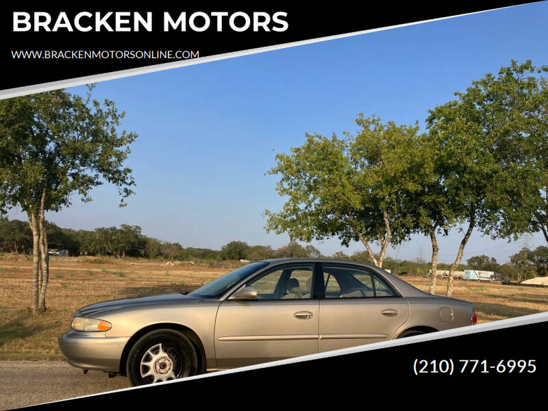 2003 Buick Century for sale at BRACKEN MOTORS in San Antonio TX