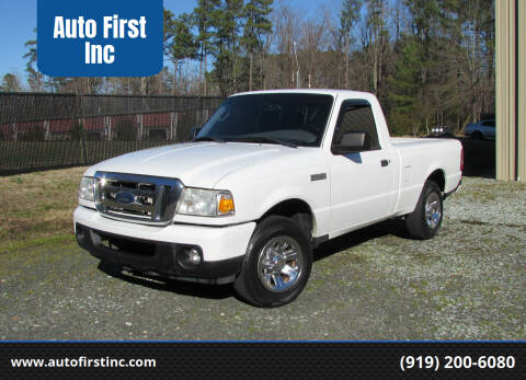 2010 Ford Ranger for sale at Auto First Inc in Durham NC