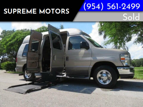 2013 Ford E-Series for sale at Supreme Motors in Boca Raton FL