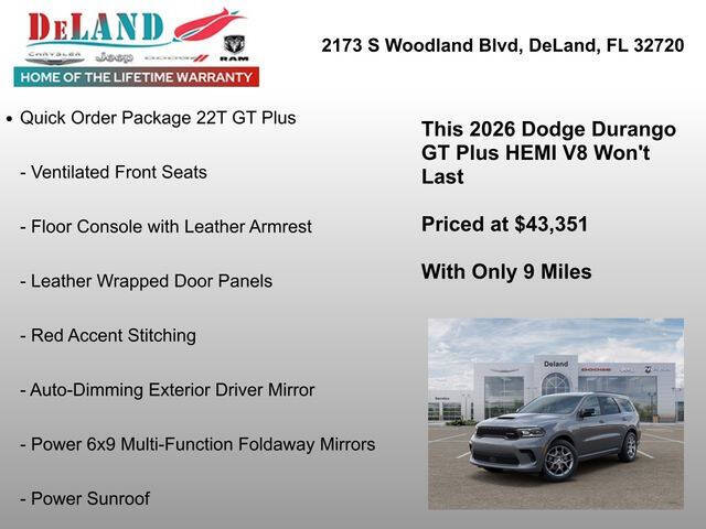 2026 Dodge Durango GT HEMI Plus